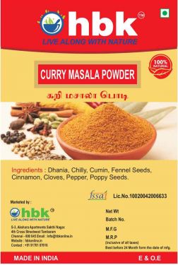 Buy 100 g Home Made Curry Masala Powder Online at low price - hbkonline.in