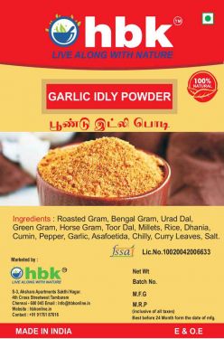 100 g Garlic Idli / Poondu Idli Powder Online at best price - hbkonline.in