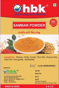 100 g Home Made Sambar Powder Online at low price - hbkonline.in