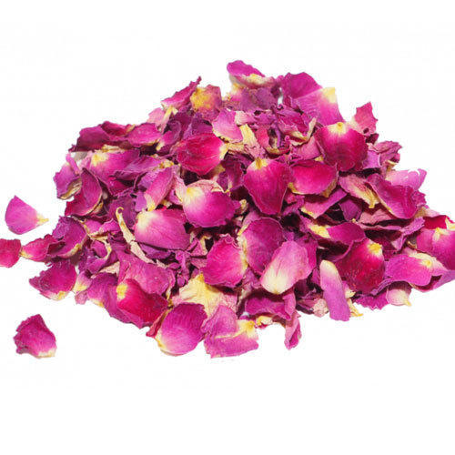What are dried rose petals used for?