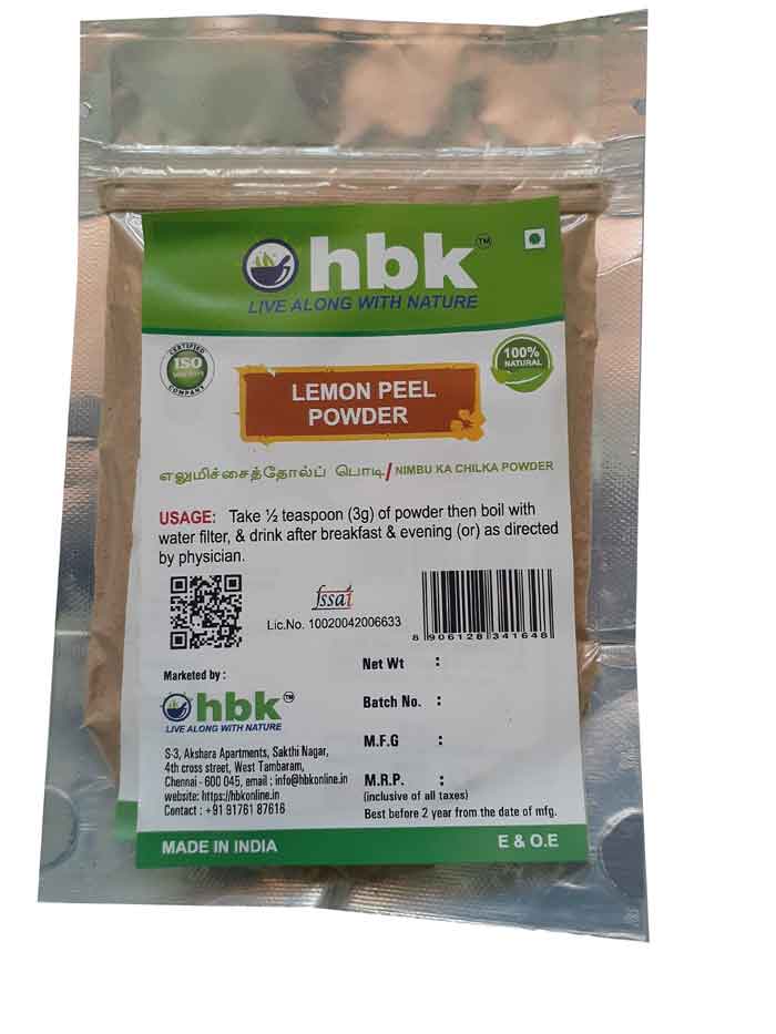 What are some alternative uses of lemon peel powder?