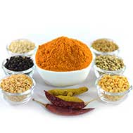 What does sambar powder contain?